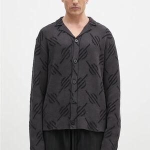 Daily Paper cardigan Kirabo Monogram Knit Cardigan Black Size M